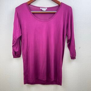 Winter Silks Womens Top Sz M/L %100 Silk Strechy Fairy Whimsigoth Witchy Boho